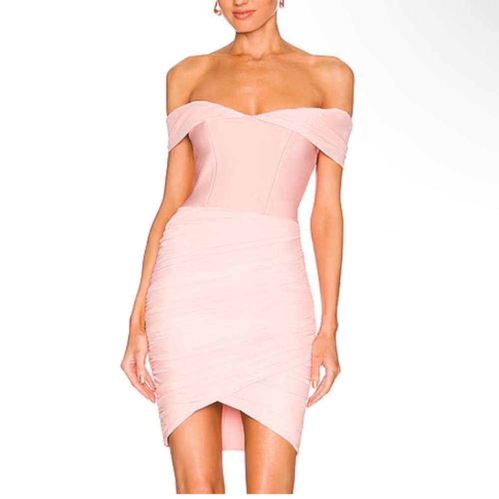 REVOLVE ELLIATT Strapless Blush Pink Mini Dress